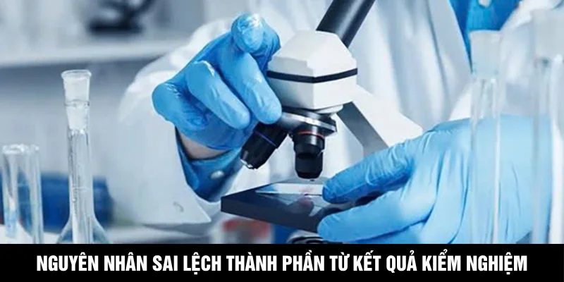 Nguyên nhân sai lệch thành phần từ kết quả kiểm nghiệm